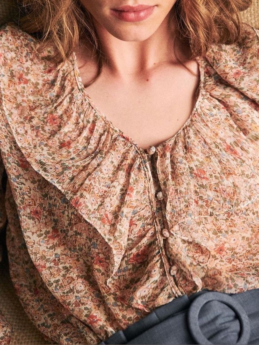 Sezane Priscille Blouse size 36 - Picture 2 of 7